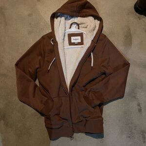 Goodfellow & Co Chocolate Brown Fleece Hoodie